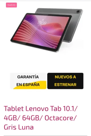 Tablet Lenovo Tab 10.1 4GB/64GB Gris Luna