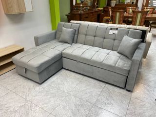 Sofá Cama Chaise Longue Gris Nuevo