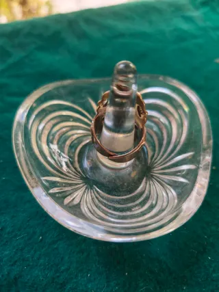 Anillo dorado y plateado