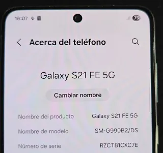Samsung Galaxy S21 FE 5G Nero/Argento 128 GB