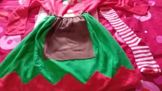 Disfraz Niña Elfo Talla 7-9 Años