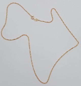 Cadena Tourbillón de oro 18k, 2,27gr, Ref. O-136.