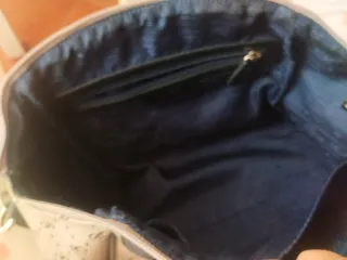 Mala Paris Hilton Azul Escura e Cinzenta Clara