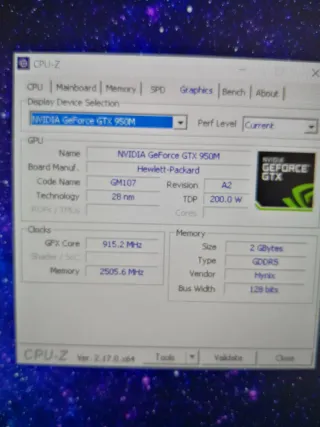 Portátil HP Omen i5 16GB GTX 950