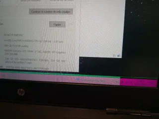 Portátil HP Omen i5 16GB GTX 950