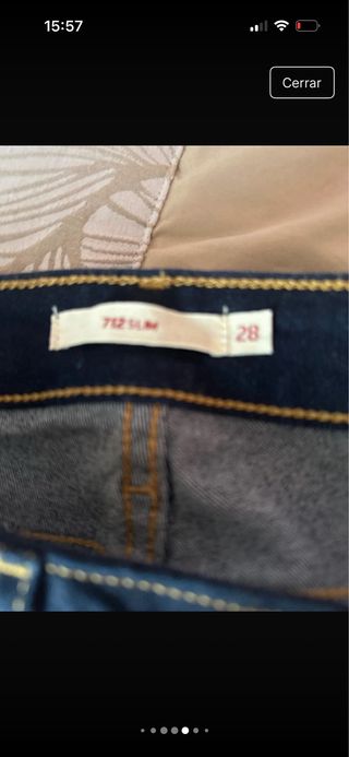 Pantalones Levi's Mujer Azul talla 28-712 alumna