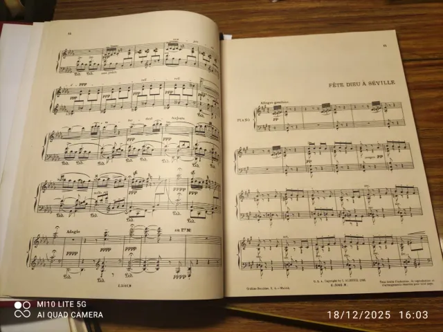 Partituras I. Albéniz