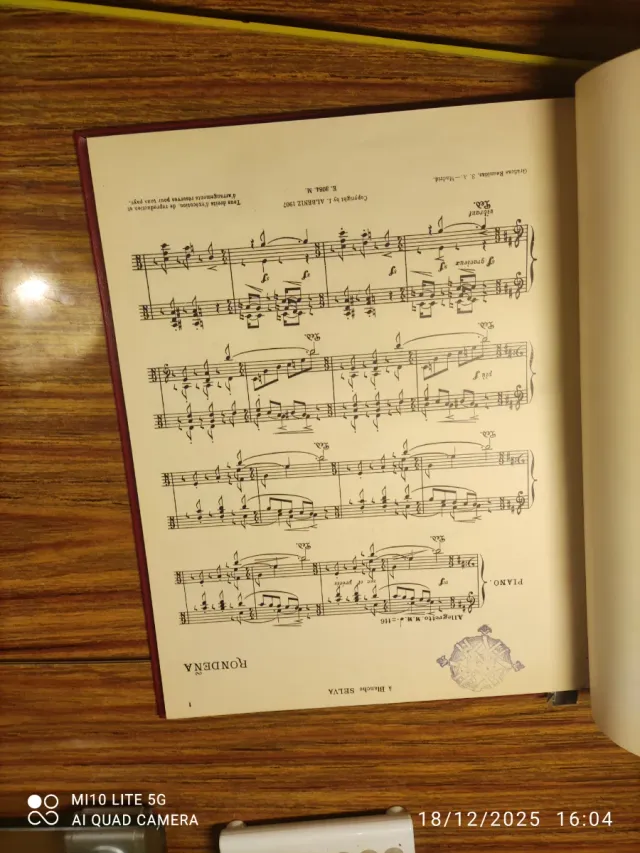 Partituras I. Albéniz