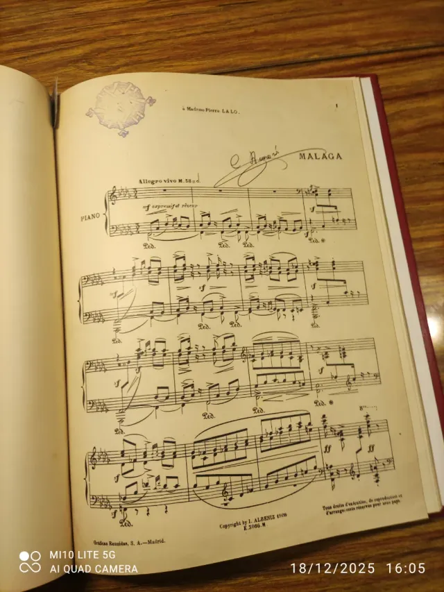 Partituras I. Albéniz