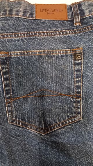 Jeans Uomo Taglia 52 Blu