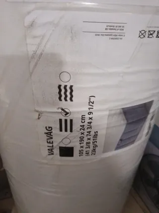 Colchón Ikea VALEVÅG 105x190x24