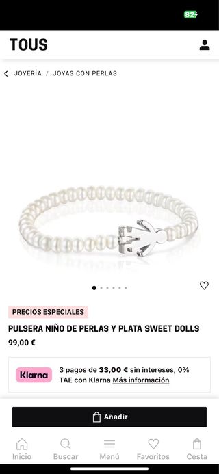Pulsera Tous Perlas y Figura Niño/Niña