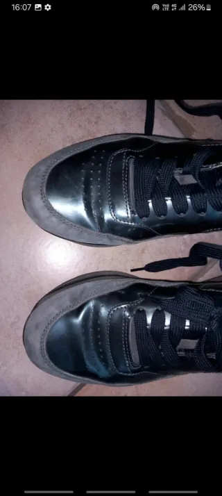 Hogan Scarpe donna Pelle Grigio Nero