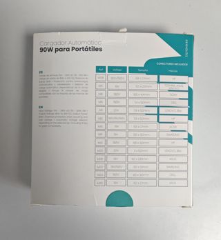 Cargador automático Netway 90W para portátiles