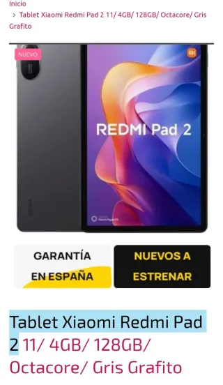 Tablet Xiaomi Redmi Pad 2 11 Grigio