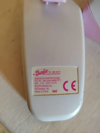 Teléfono Barbie Rosa y Plateado