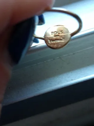 Anillo Tous Vermeil con Espinelas Negras