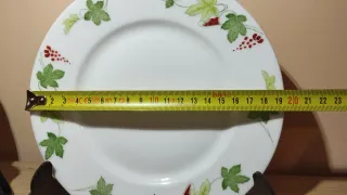 Juego de 4 platos antiguos de porcelana