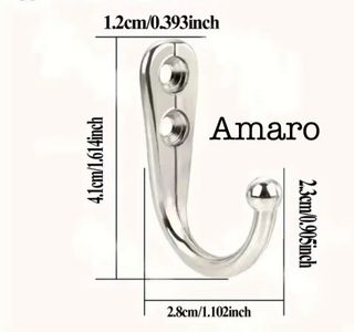 10 Ganchos/Cabides de Metal para Parede| NOVOS