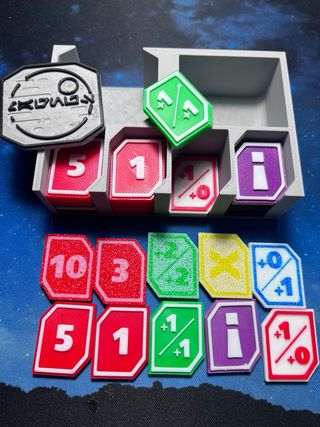 Star Wars Unlimited tokens y organizador