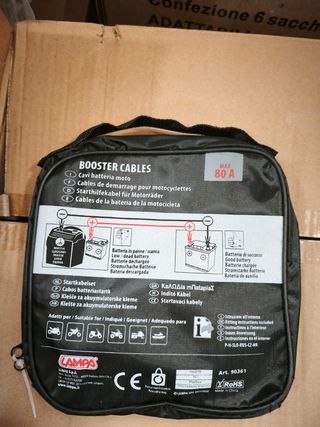 Cavi Batteria Moto LAMPA 80A 150cm
