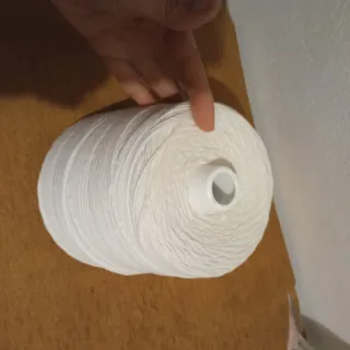 Mecha de vela de algodón.