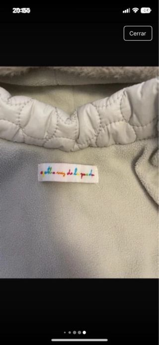 Abrigo niña talla 4 años como nuevo