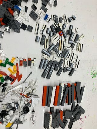 Lote piezas tenté barco piezas de construcción