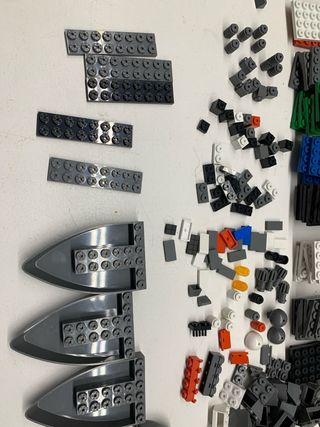 Lote piezas tenté barco piezas de construcción