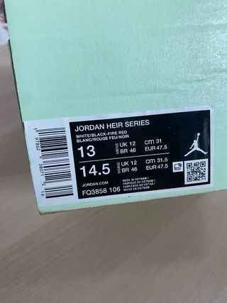 Zapatillas Jordan Heir Series Talla 47.5 EUR