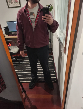 Chaqueta Harrington ASOS Morada Talla M