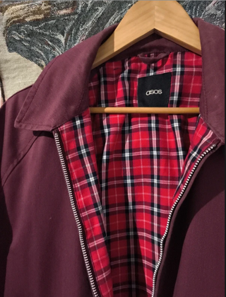 Chaqueta Harrington ASOS Morada Talla M