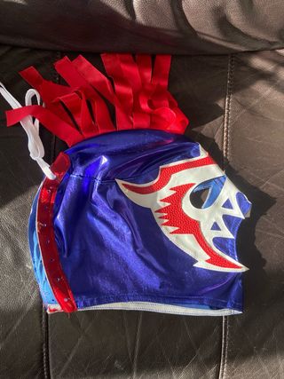 Máscara Lucha Libre Azul y Roja