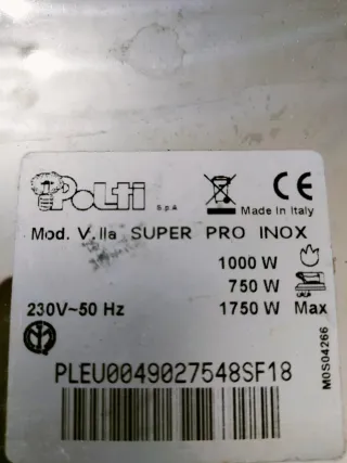 Plancha Vapor Super Pro Polti Inox