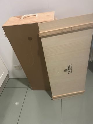 Caja de madera con tapa