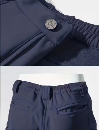 Pantaloncini Cargo Tattici Termici Uomo Blu