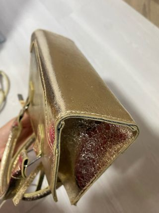 Bolso dorado metalizado