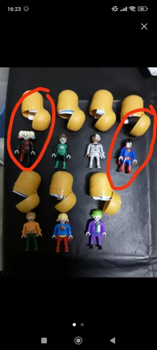 Lote 2 Figuras Playmobil DC Kinder