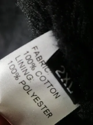 Chaqueta Bomber Negra XXL Nueva