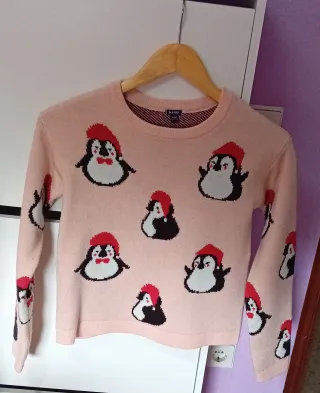 Jersey niña pingüinos Kiabi