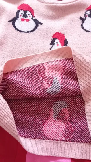 Jersey niña pingüinos Kiabi