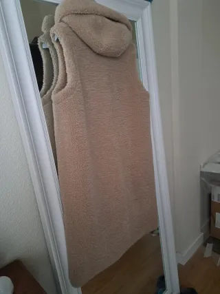 Chaleco largo ante y borreguillo reversible