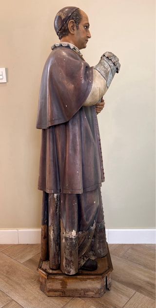 San Antoni María Claret - Escultura antigua talla.