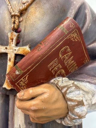 San Antoni María Claret - Escultura antigua talla.