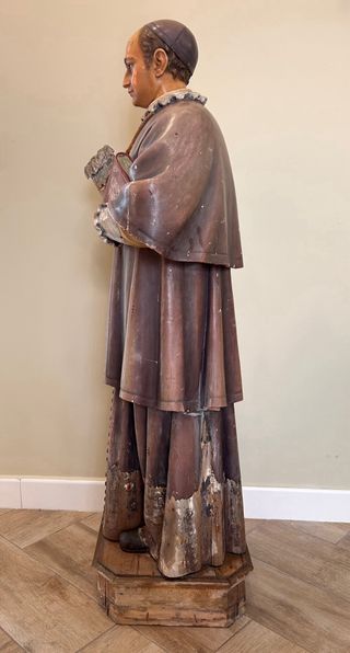 San Antoni María Claret - Escultura antigua talla.