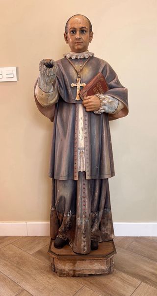 San Antoni María Claret - Escultura antigua talla.