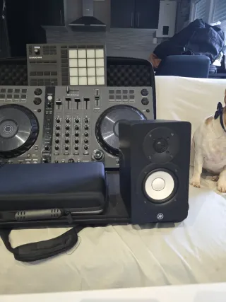 Set DJ completo pioner flx6 +yamaha hs3 y machine