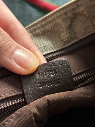 Bandolera Gucci Monogram Beige/Marrón