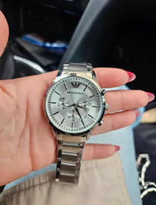 Reloj Emporio Armani AR1819 Plata/Blanco