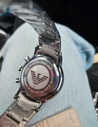 Reloj Emporio Armani AR1819 Plata/Blanco